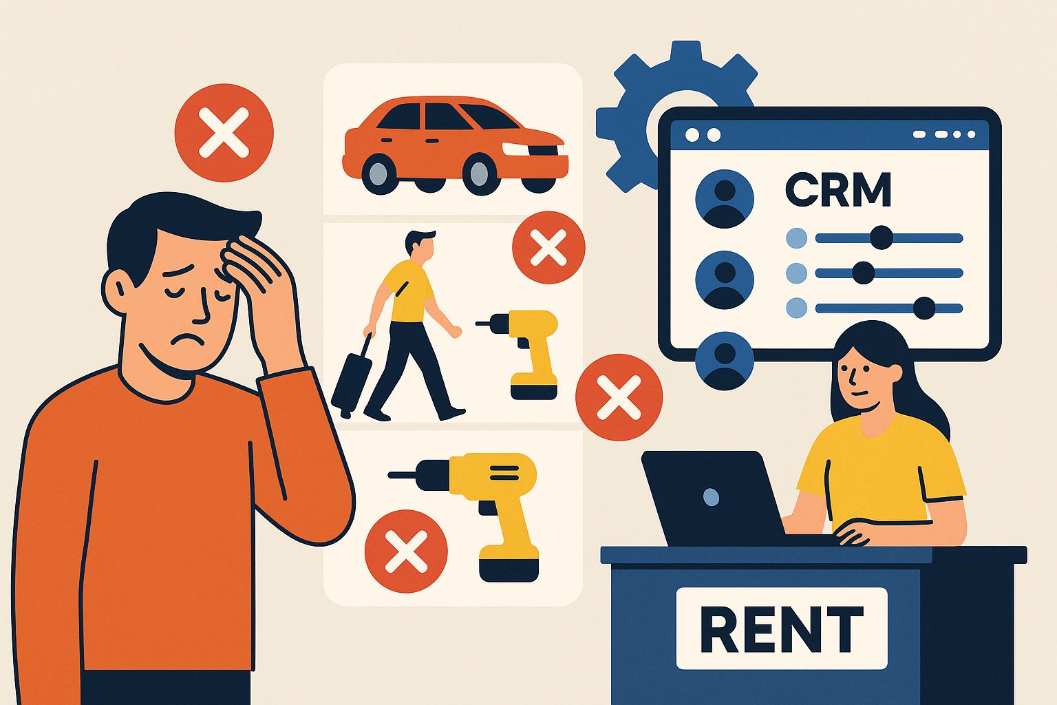 Ilustracja do artykułu: Najczęstsze problemy wypożyczalni i jak je rozwiązać